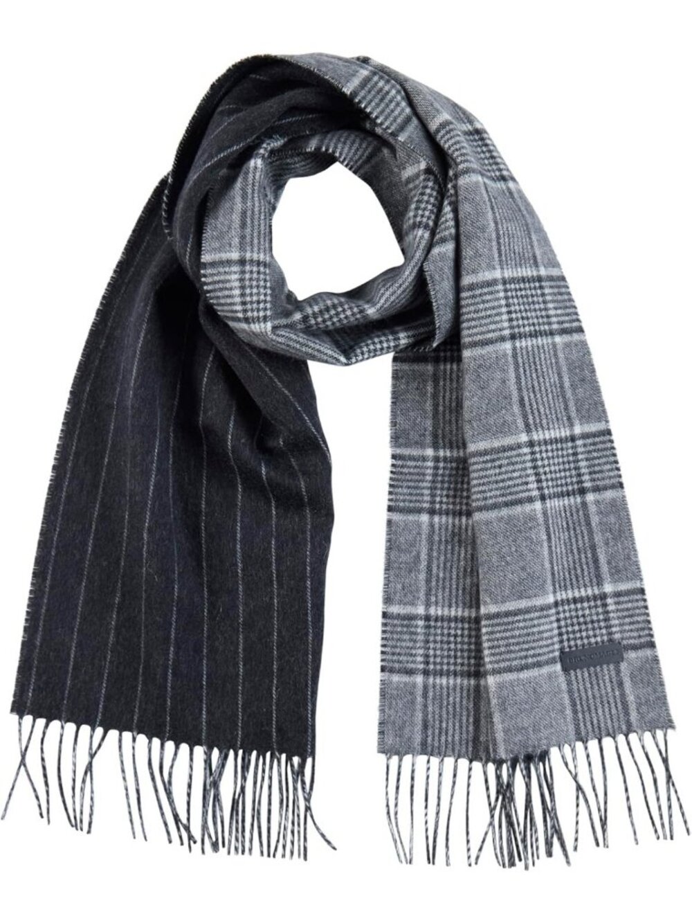 Soft Luxury Silk Cashmere Scarf for Men - Mid-Weight Winter Accessory